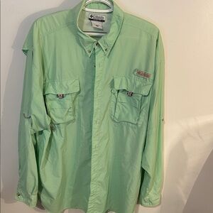 Columbia Mint Green Outdoor Shirt